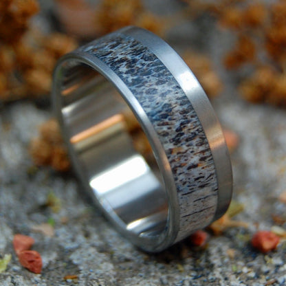 Elk Of Banff | Men's Elk Antler & Titanium Wedding Ring - Minter and Richter Designs