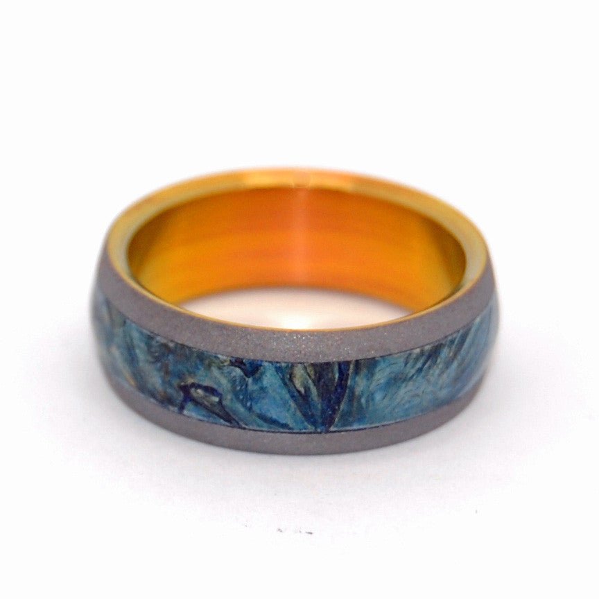 Every Drop | Men's Box Elder Wood & Titanium Wedding Ring - Minter and Richter Designs