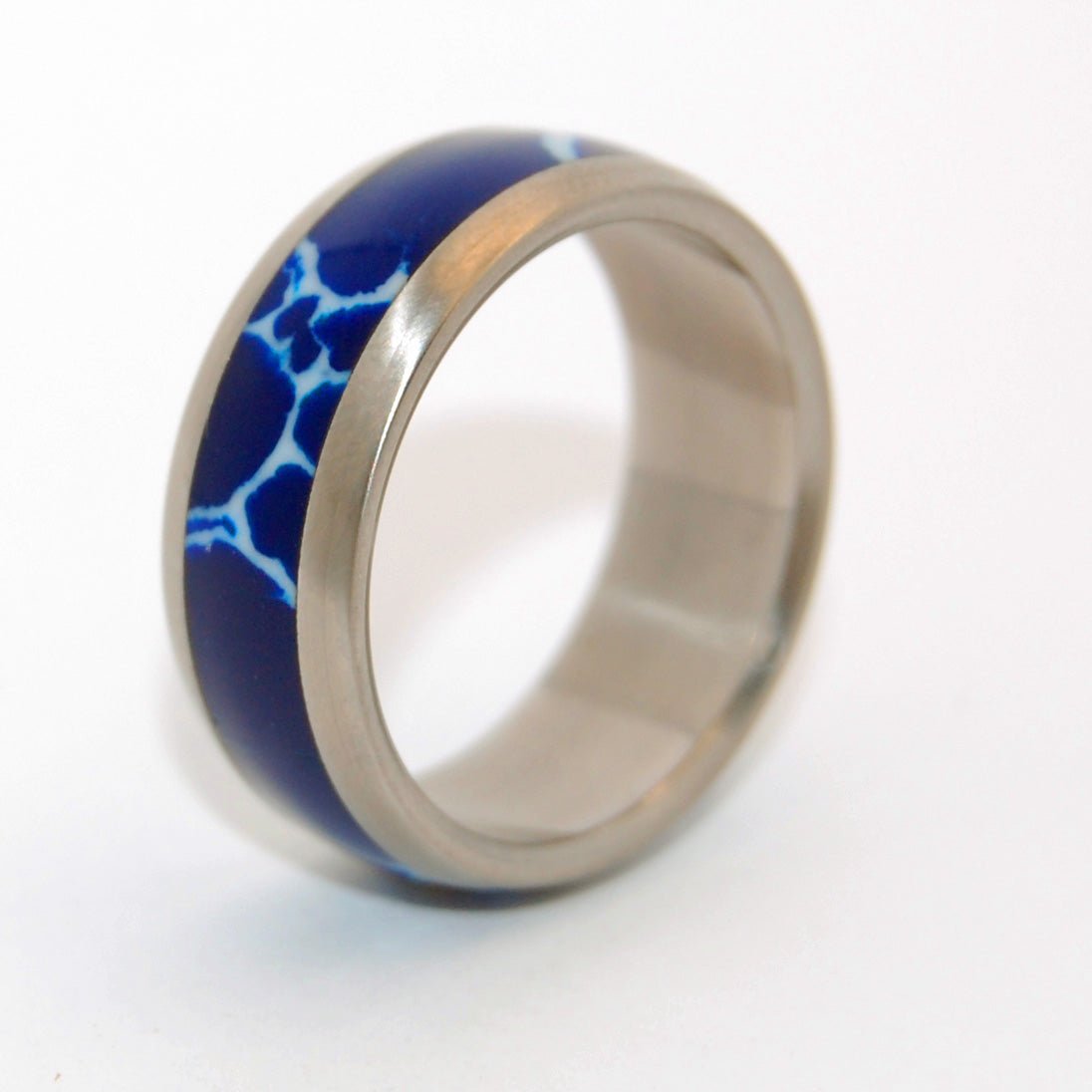 Every Drop Of Cobalt | Men's Stone & Cobalt Wedding Ring - Minter and Richter Designs