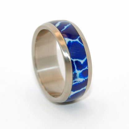 Every Drop Of Cobalt | Men's Stone & Cobalt Wedding Ring - Minter and Richter Designs