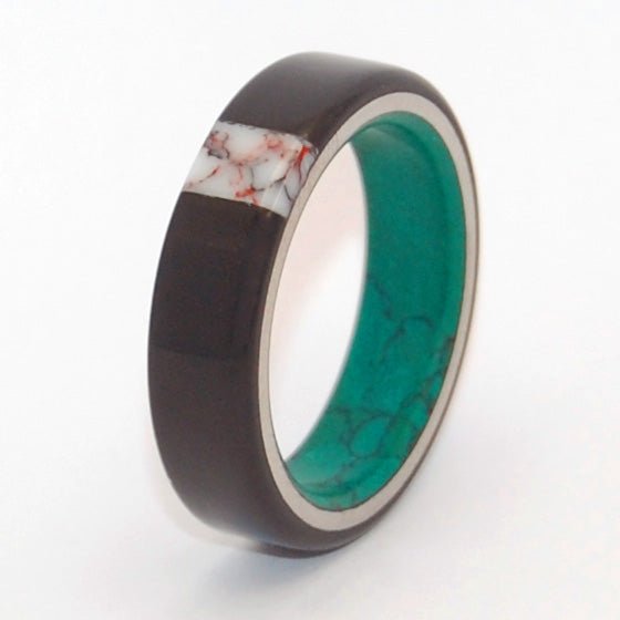 Everything | Men's Jade Stone, Wild Horse Jasper Stone, Black Onyx Stone & Titanium Wedding Ring - Minter and Richter Designs