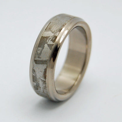 Falling Star | Men's Meteorite & Titanium Wedding Ring - Minter and Richter Designs