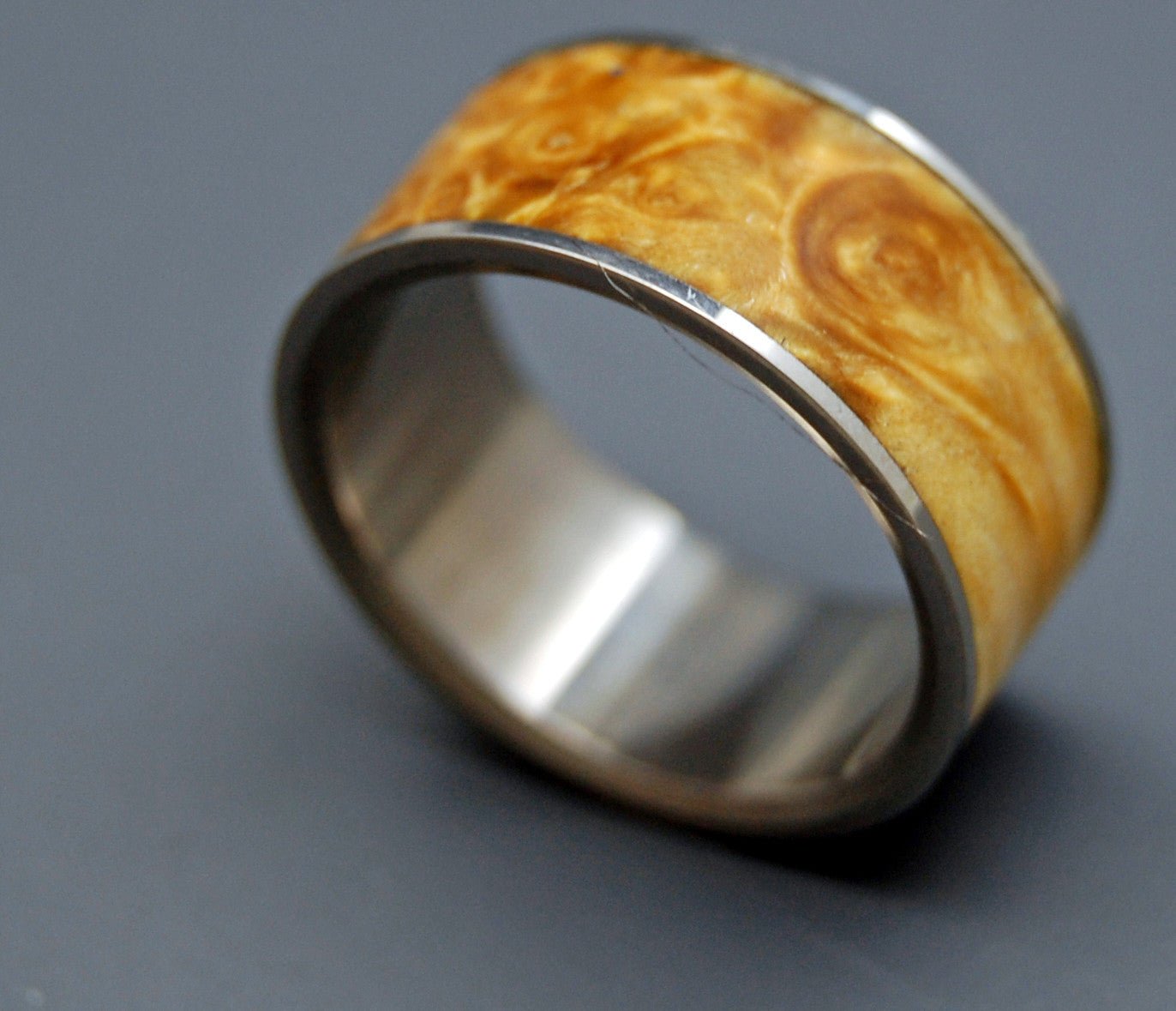 Fan The Flame | Men's Wood & Titanium Wedding Ring - Minter and Richter Designs