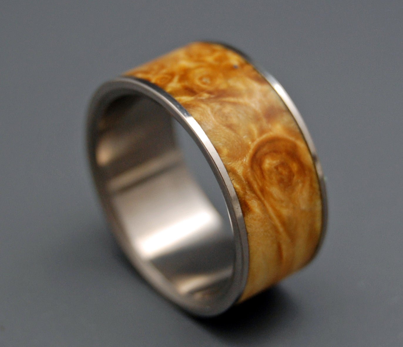 Fan The Flame | Men's Wood & Titanium Wedding Ring - Minter and Richter Designs