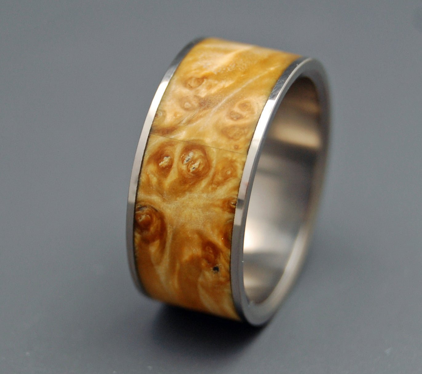 Fan The Flame | Men's Wood & Titanium Wedding Ring - Minter and Richter Designs