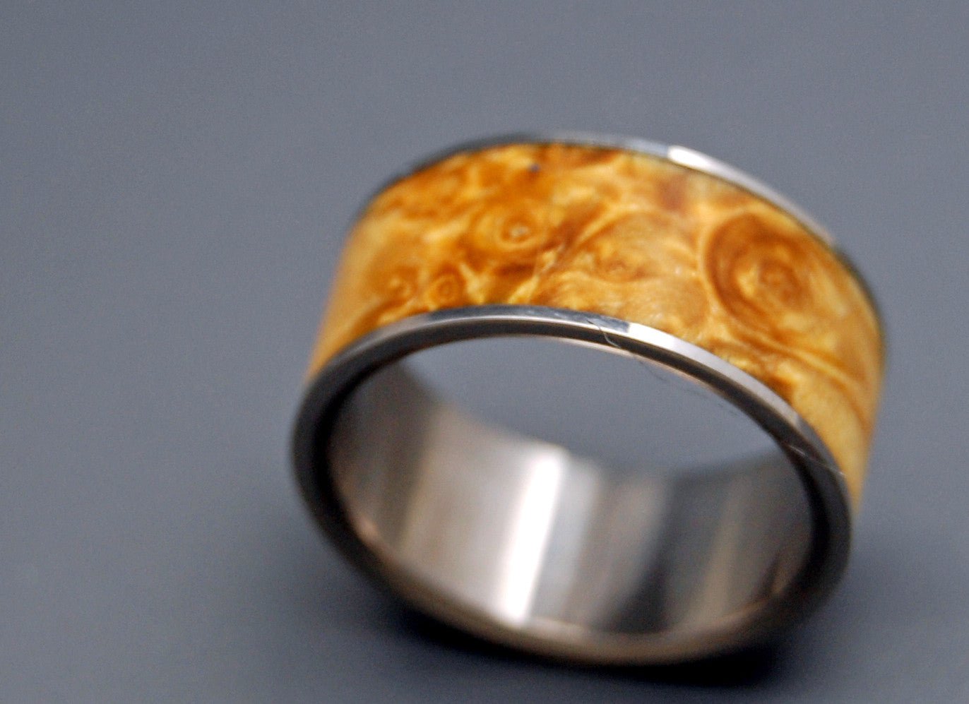 Fan The Flame | Men's Wood & Titanium Wedding Ring - Minter and Richter Designs