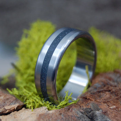 Feel The Heat | Men's Icelandic Lava & Titanium Wedding Ring - Minter and Richter Designs