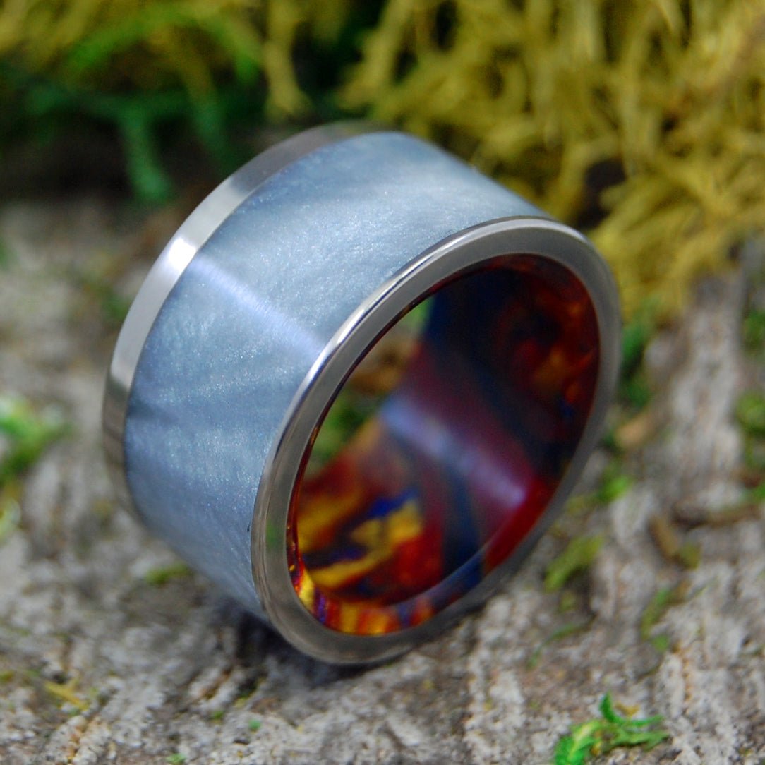 Fire Within | Men's Resin & Titanium Wedding Ring - Minter and Richter Designs