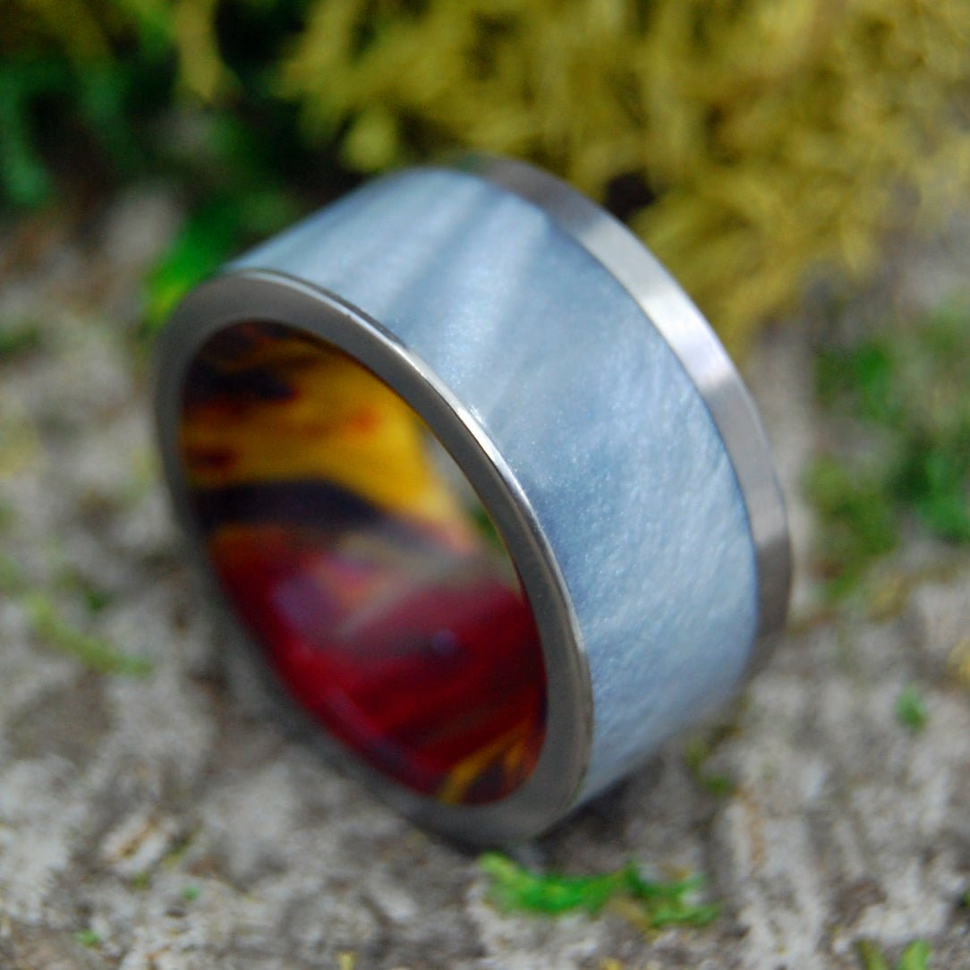 Fire Within | Men's Resin & Titanium Wedding Ring - Minter and Richter Designs