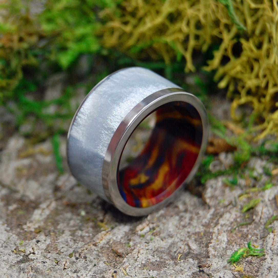 Fire Within | Men's Resin & Titanium Wedding Ring - Minter and Richter Designs