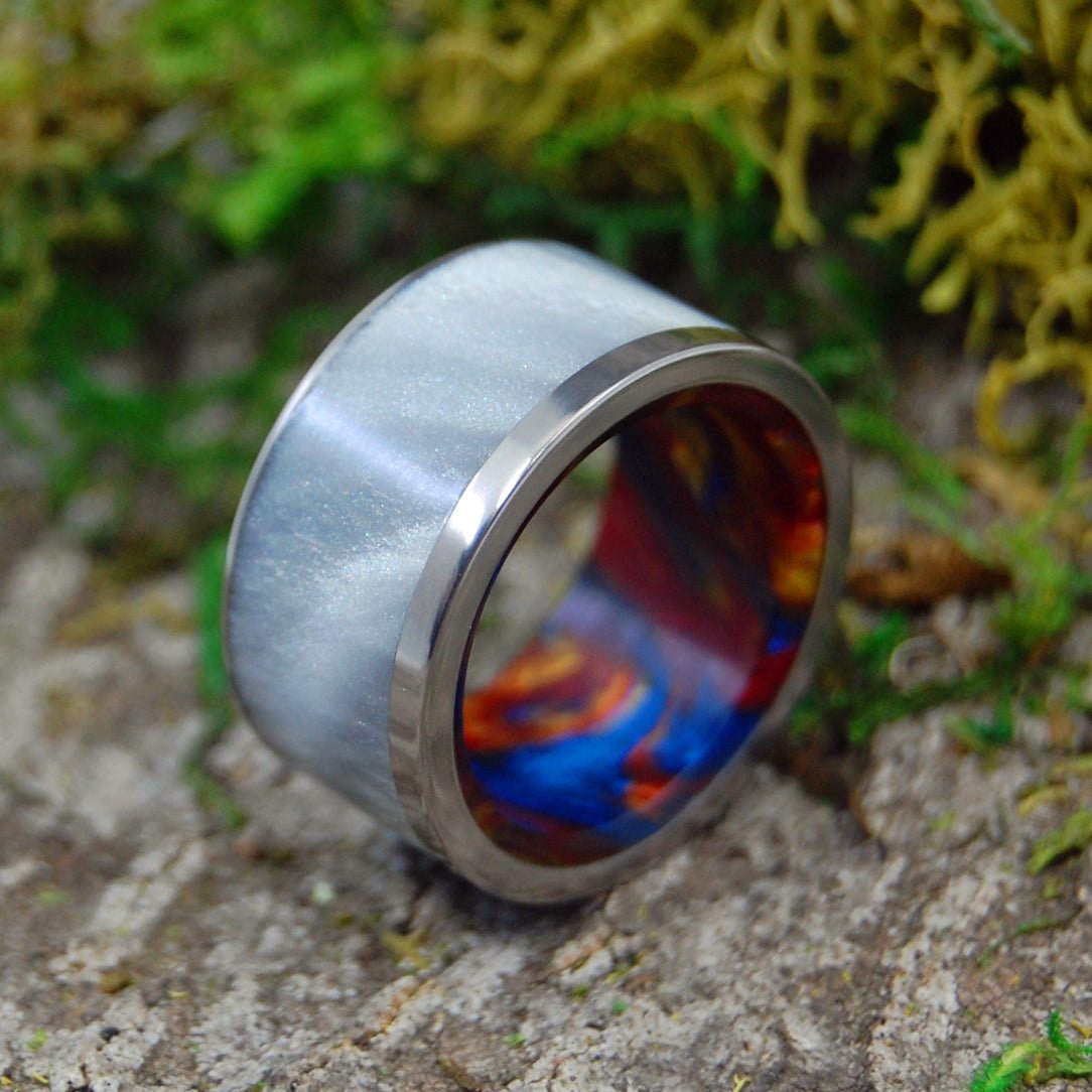 Fire Within | Men's Resin & Titanium Wedding Ring - Minter and Richter Designs