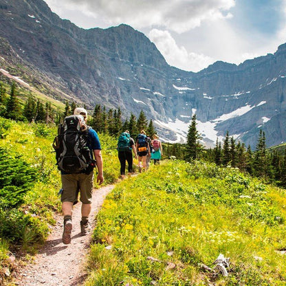 Glacier National Park | Men's Crushed Rock & Titanium Wedding Ring - Minter and Richter Designs