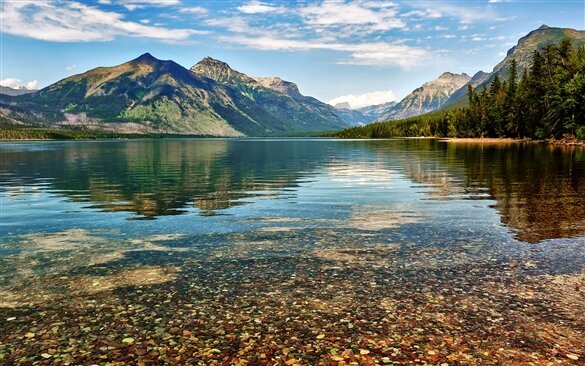 Glacier National Park | Men's Crushed Rock & Titanium Wedding Ring - Minter and Richter Designs