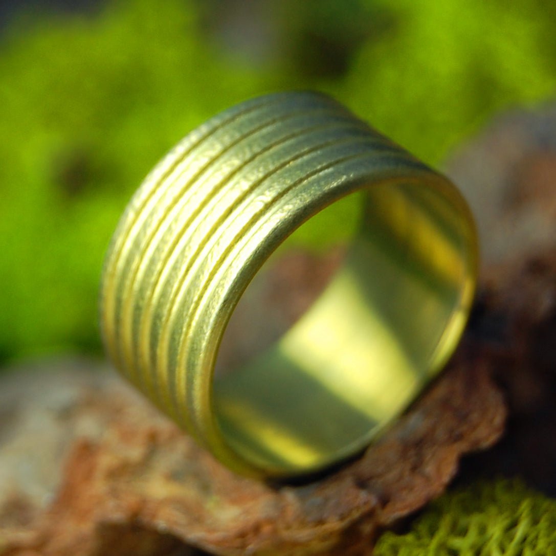 Gold Anodized | Size 6.25 At 9.5mm | Titanium Wedding Ring | On Sale - Minter and Richter Designs