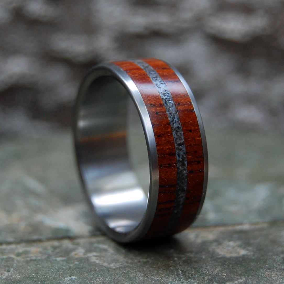 Good On Ya | Men's Australian Sand, Gum Tree & Titanium Wedding Ring - Minter and Richter Designs