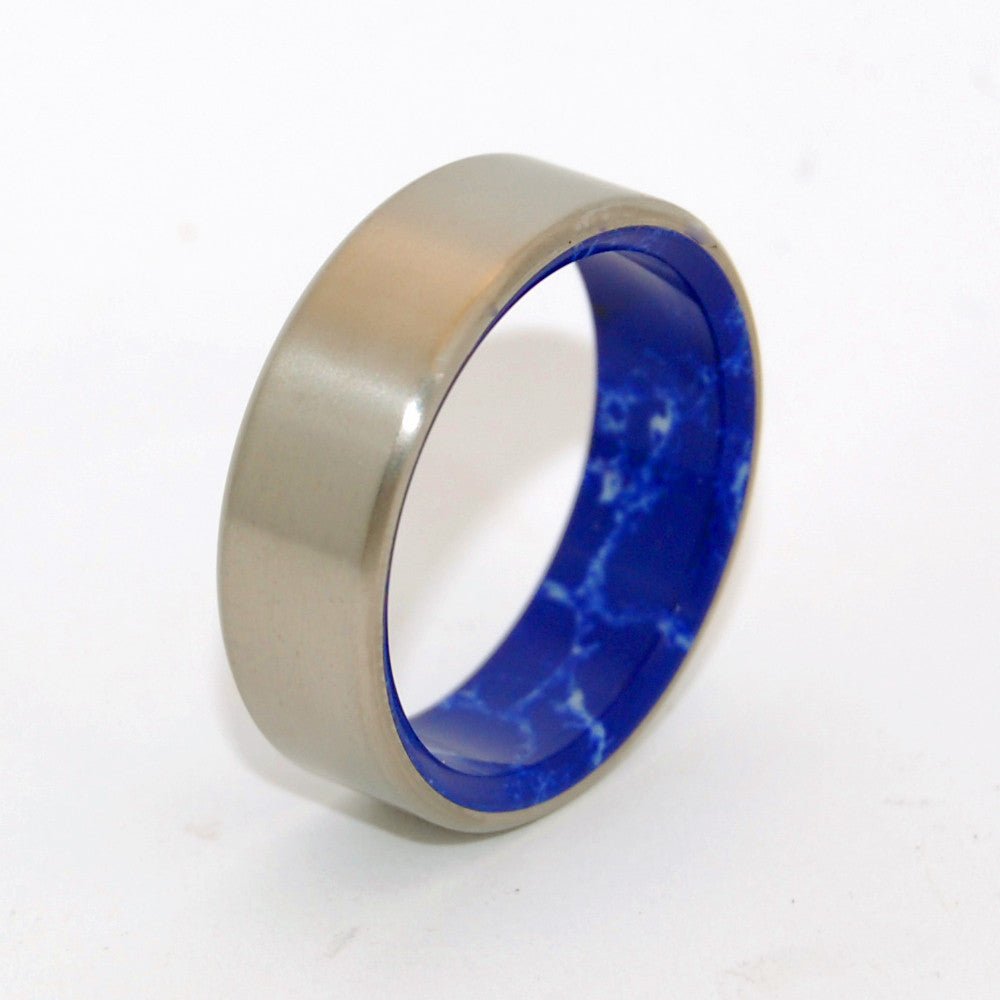 Good Vibrations | Men's Stone & Titanium Wedding Ring - Minter and Richter Designs