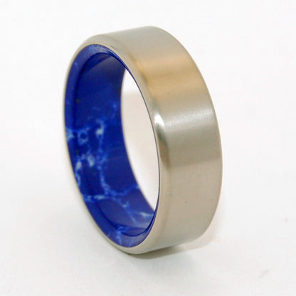 Good Vibrations | Men's Stone & Titanium Wedding Ring - Minter and Richter Designs