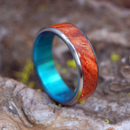 Green Valley Box Elder | Men's Box Elder Wood & Titanium Wedding Ring - Minter and Richter Designs