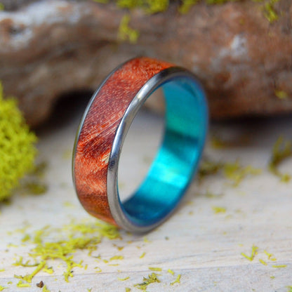 Green Valley Box Elder | Men's Box Elder Wood & Titanium Wedding Ring - Minter and Richter Designs