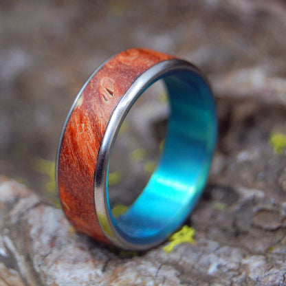 Green Valley Box Elder | Men's Box Elder Wood & Titanium Wedding Ring - Minter and Richter Designs