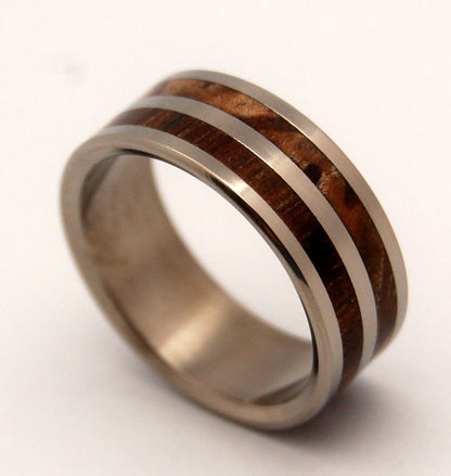 Happy Bear | Men's Wood & Titanium Wedding Ring - Minter and Richter Designs