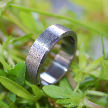 Hard Wired | Men's Titanium Hand Textured Wedding Ring - Minter and Richter Designs