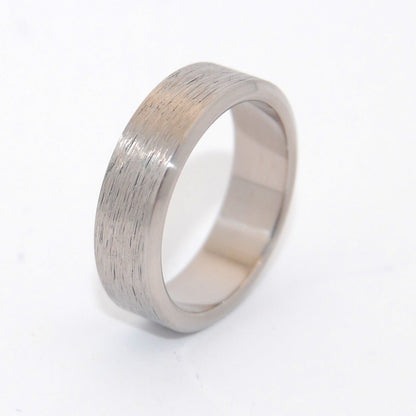 Hard Wired | Men's Titanium Hand Textured Wedding Ring - Minter and Richter Designs