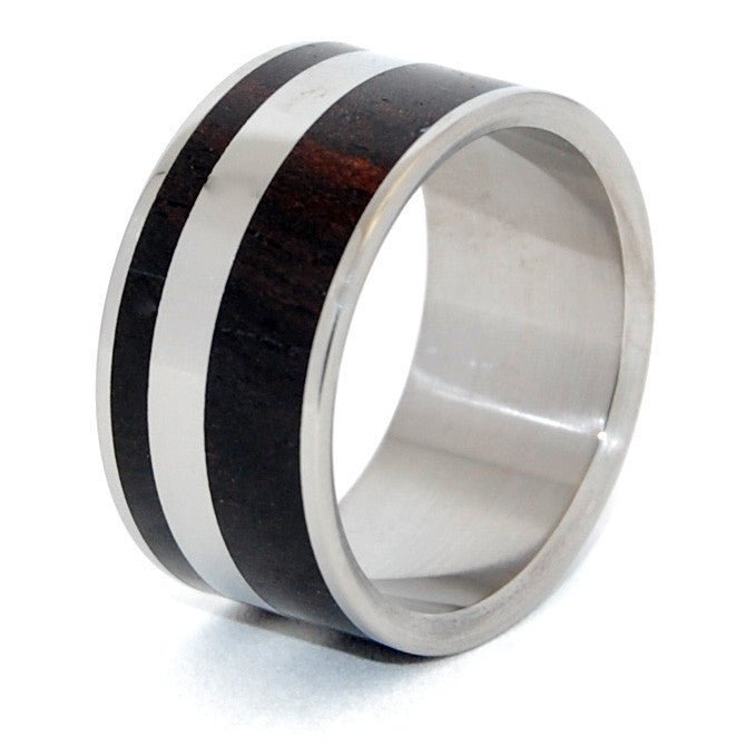 Heart's Desire | Men's Ebony Wood & Titanium Wedding Ring - Minter and Richter Designs