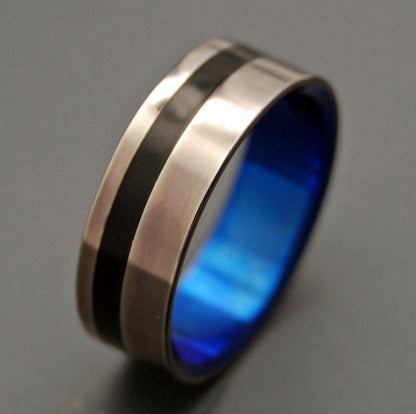 Heathcliff | Men's Water Buffalo Horn & Titanium Wedding Ring - Minter and Richter Designs