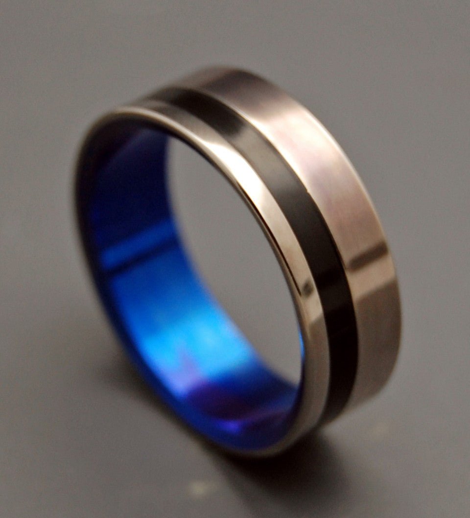 Heathcliff | Men's Water Buffalo Horn & Titanium Wedding Ring - Minter and Richter Designs