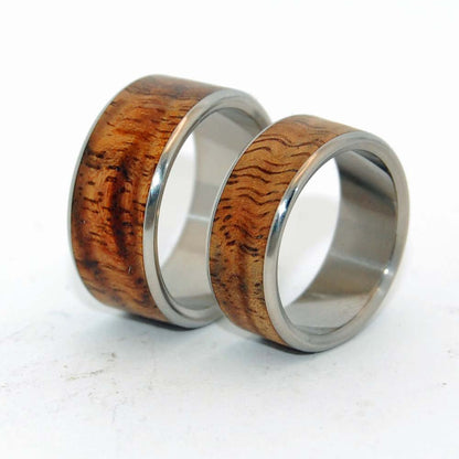 Hidden Forest | Hawaiian Koa Wood & Titanium - Wooden Wedding Ring - Minter and Richter Designs