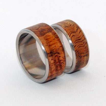 Hidden Forest | Hawaiian Koa Wood & Titanium - Wooden Wedding Ring - Minter and Richter Designs