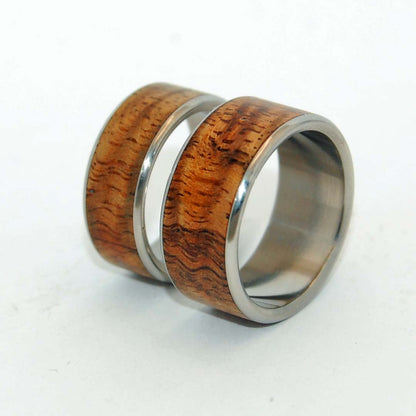 Hidden Forest | Hawaiian Koa Wood & Titanium - Wooden Wedding Ring - Minter and Richter Designs