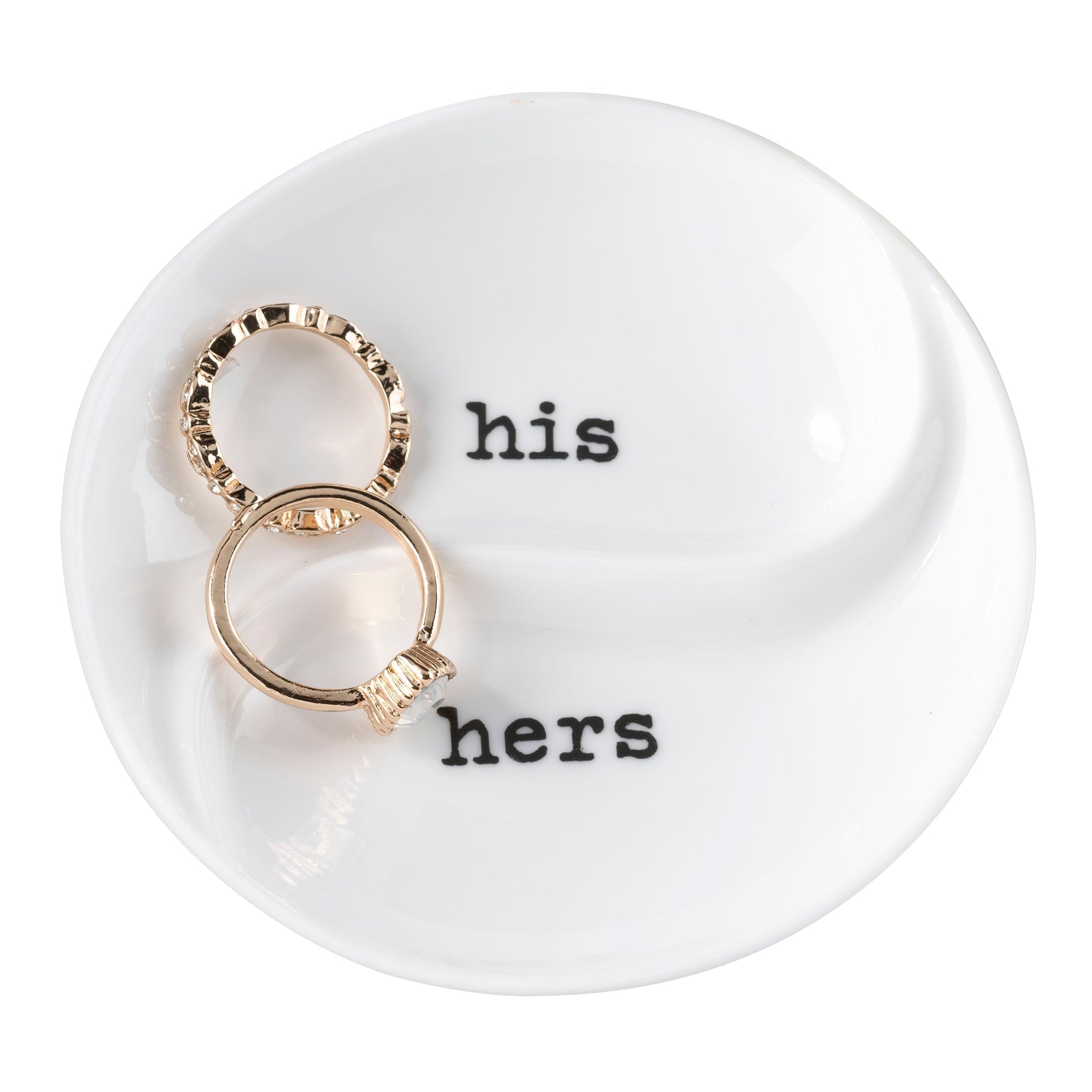 "His & Hers" Ring Dish | Wedding Ring Dish For Two Ring - Minter and Richter Designs