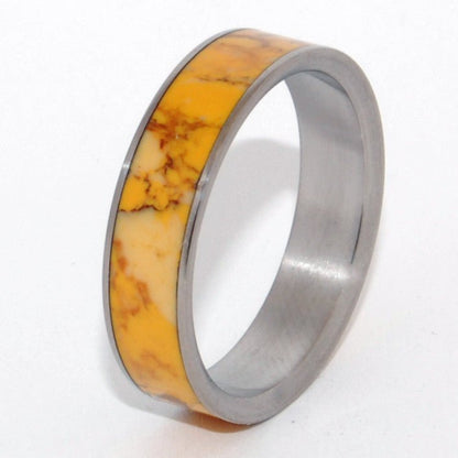 Honey | Men's Stone & Titanium Wedding Ring - Minter and Richter Designs