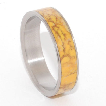 Honey | Men's Stone & Titanium Wedding Ring - Minter and Richter Designs