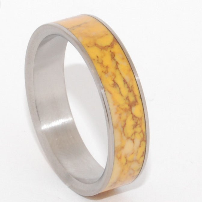 Honey | Men's Stone & Titanium Wedding Ring - Minter and Richter Designs