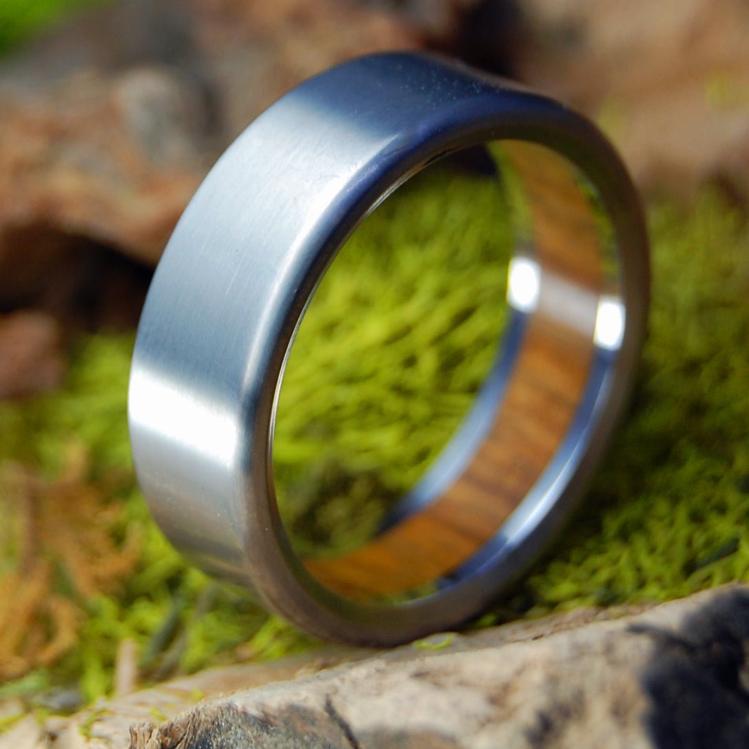 Humble Ancient Kauri | Men's Ancient Kauri Wood & Titanium Wedding Ring - Minter and Richter Designs