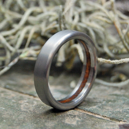 Humble Bully Boy | Whiskey Barrel Wood Titanium Wedding Ring - Minter and Richter Designs