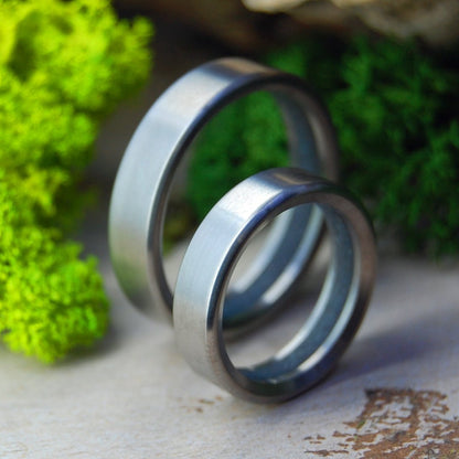 Humble Cohasset Ma | Cohasset Ma Beach Sand & Titanium - Unique Wedding Ring - Titanium Wedding Ring - Minter and Richter Designs