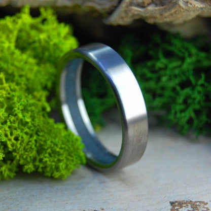 Humble Cohasset Ma | Men's Cohasset Beach Sand & Titanium Wedding Ring - Minter and Richter Designs