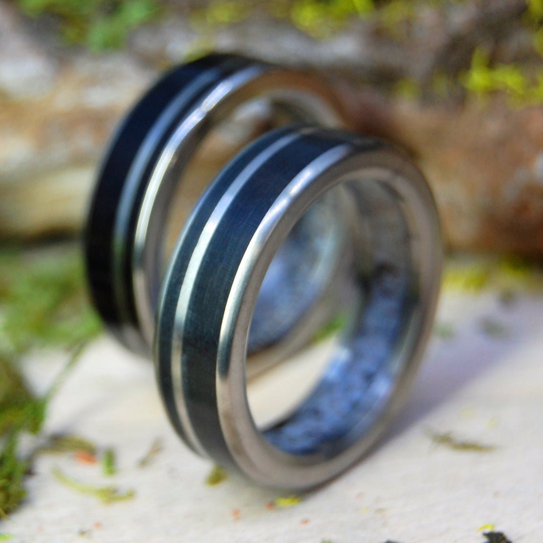 Humble Man Of The Land | Moose Antler & American Bison Horn - Unique Wedding Ring - Minter and Richter Designs