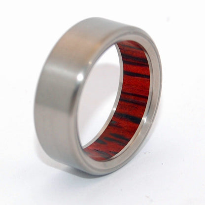 Humble Palm | Men's Red Palm Wood & Titanium Wedding Ring - Minter and Richter Designs