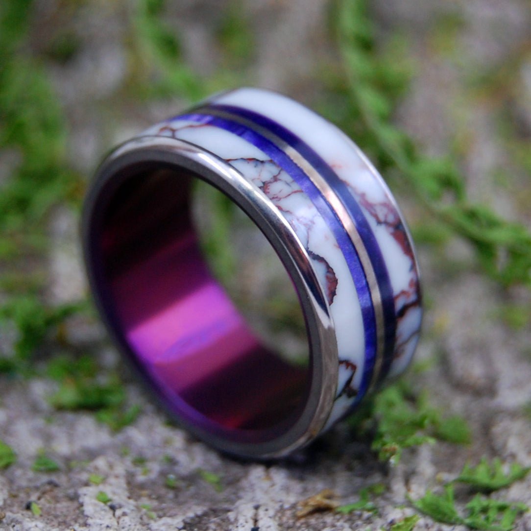 In The Wilds | Men's Stone & Titanium Wedding Ring - Minter and Richter Designs