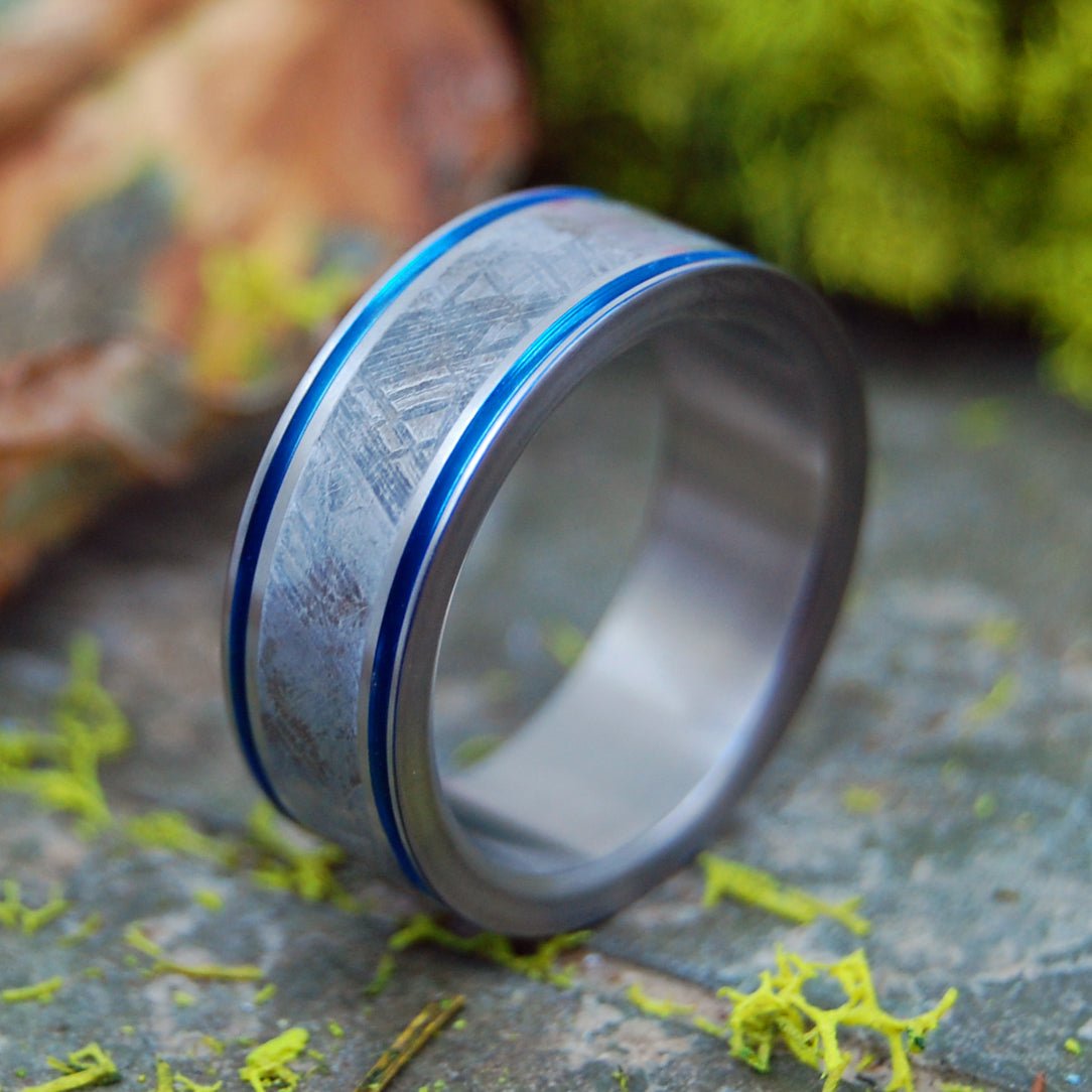 Intergalactic Fantastic | Men's Meteorite & Titanium Wedding Ring - Minter and Richter Designs