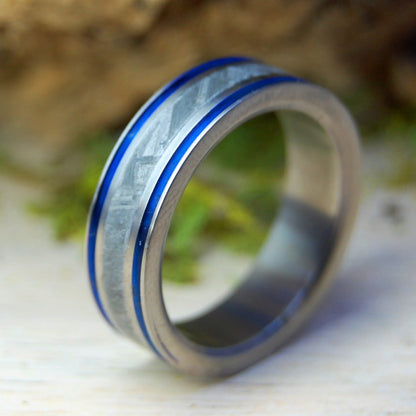 Intergalactic Fantastic | Men's Meteorite & Titanium Wedding Ring - Minter and Richter Designs