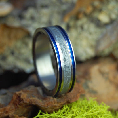 Intergalactic Fantastic | Men's Meteorite & Titanium Wedding Ring - Minter and Richter Designs