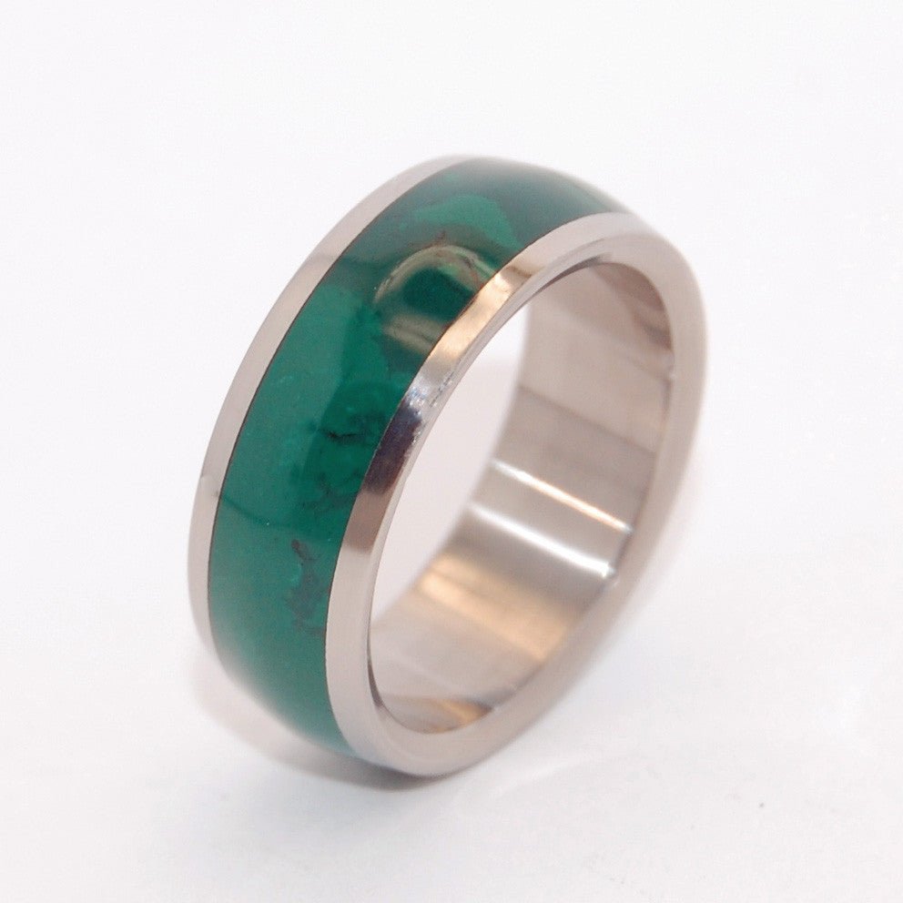 Jade Empire | Men's Jade & Titanium Unique Wedding Ring - Minter and Richter Designs