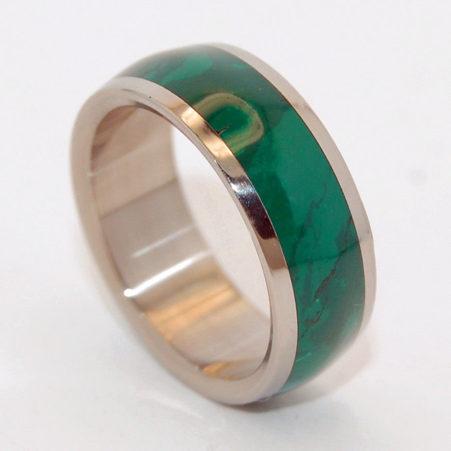 Jade Empire | Men's Jade & Titanium Unique Wedding Ring - Minter and Richter Designs