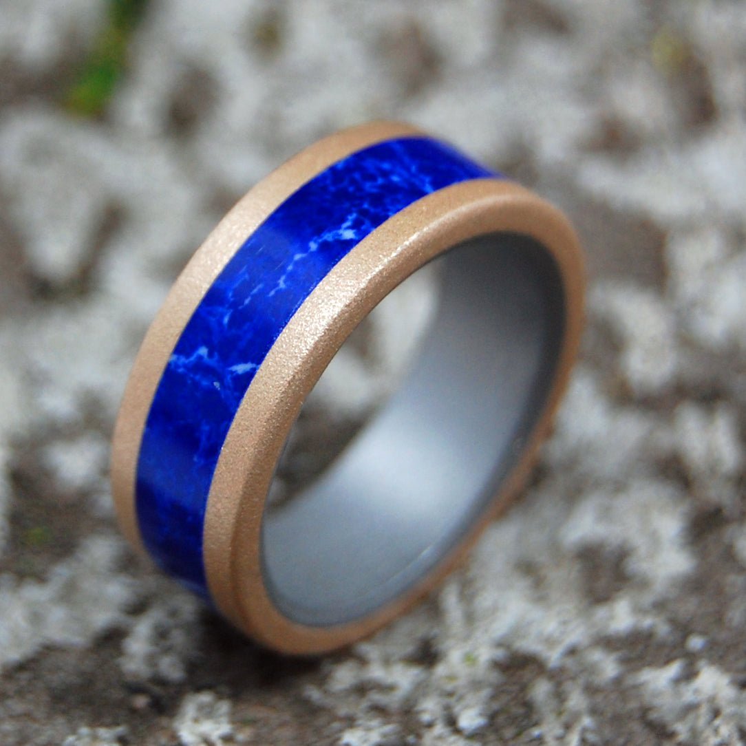 Jahira | Men's Stone, Bronze & Titanium Wedding Ring - Minter and Richter Designs